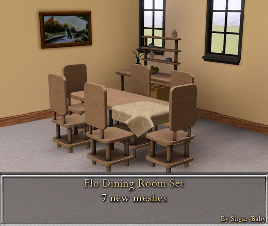 Sims 3 — Flo Dining Room Set by Sugar-Baby756 — By Sugar-Baby