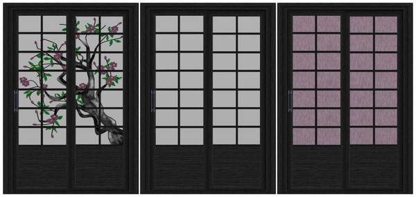 Sims 3 — Oriental Sliding Door Version 1 by Dgandy — The Door has the Japanese Cherry Tree design with the ability to