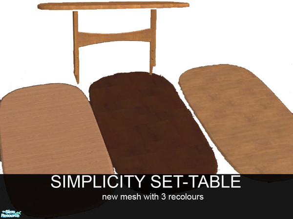 Sims 2 — Simplicity - Table by theangeliquemonte — There\'s nothing better then a simplicity!So here\'s original dining