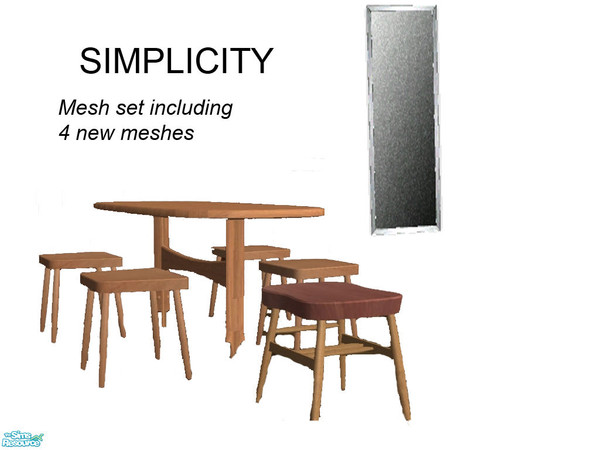 Sims 2 — Simplicity by theangeliquemonte — There\'s nothing better then simplicity!This set features my first 4 object