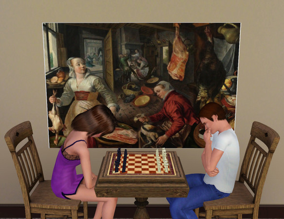 Sims 3 — The Four Elements Fire  by duckeggpie — 1570 By Joachim Beuckelaer - TSRAA