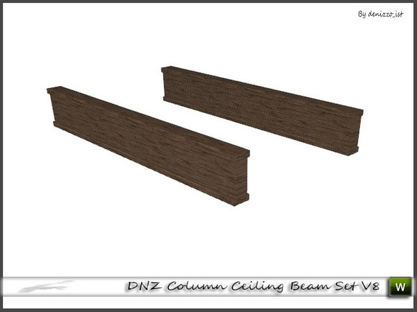 Sims 3 — DNZ Column Ceiling Beam Set V8 by denizzo_ist — 2 recolorable parts and 2 variations I wish you like it ;)
