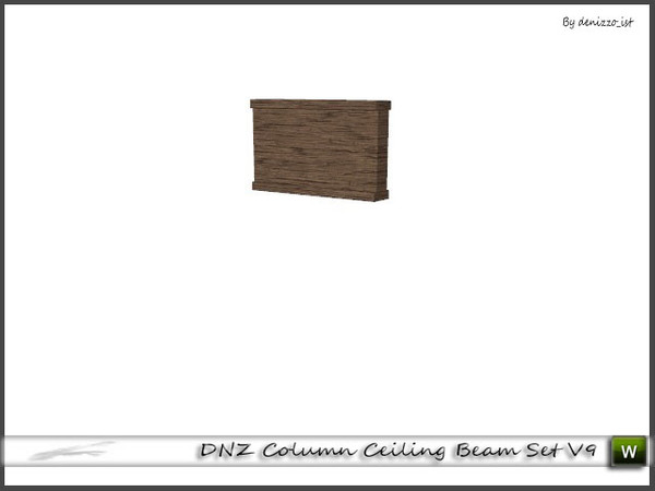 Sims 3 — DNZ Column Ceiling Beam Set V9 by denizzo_ist — 2 recolorable parts and 2 variations I wish you like it ;)