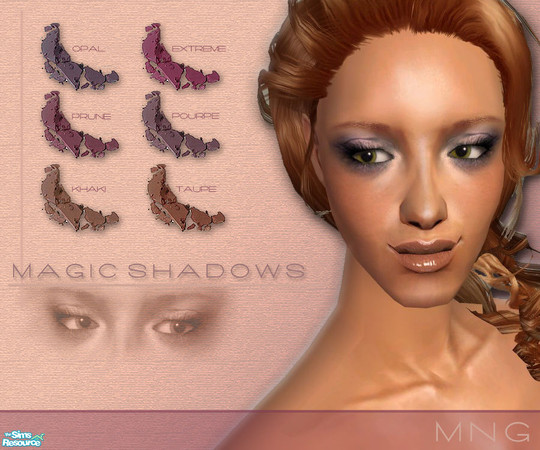 Sims 2 — Magic Eyeshadow Set by IcedMango — Terrific eye shadow compacts with inventive combinations of multiple shades
