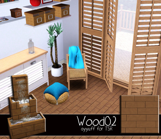 Sims 3 — Wood Pattern02 by ayyuff — 
