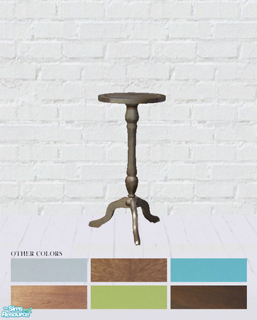 Sims 2 — Plant Stand Set by salixlikescake — Seven recolors of 4ESF\'s Antique Plant Stand. 
