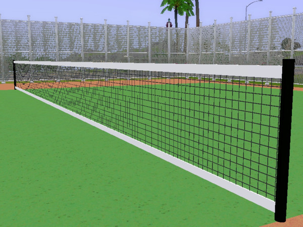 Sims 3 — Tennis Net by lilliebou — Three recolorable parts. Two variations.