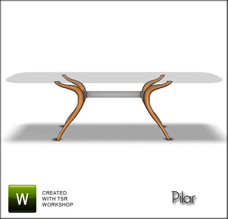 Sims 3 — DiningOrbitTable3x1 by Pilar — Creado por Pilar para los sims3