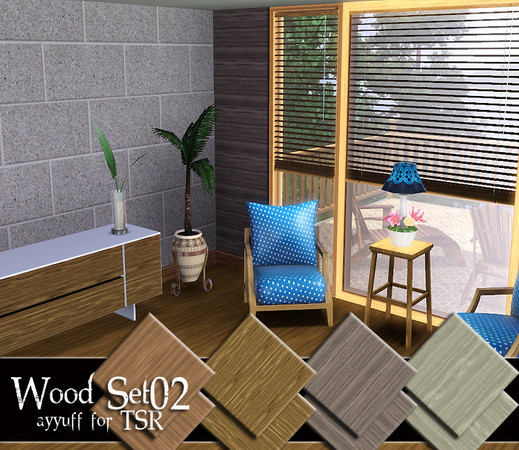 Sims 3 — Wood Pattern Set02 by ayyuff — 8 wood patterns