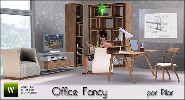 Sims 3 — Study  Fancy by Pilar — 