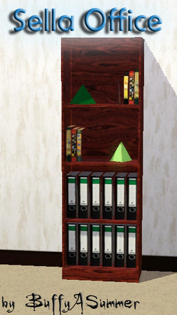 Sims 3 — BuffyASummer_Sella_Office_BookselfPart2 by BuffSumm — created by BuffyASummer