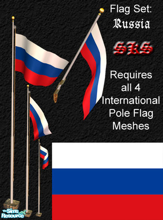 Sims 2 — Flag Set - Russia by 71robert13 — Set includes the flag of