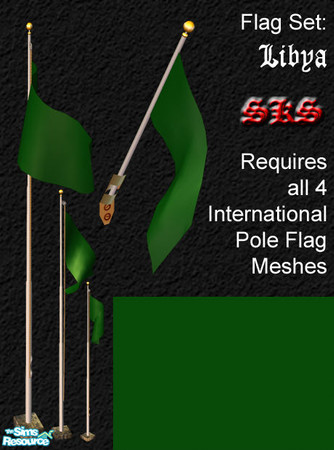 Sims 2 — Flag Set - Libya by 71robert13 — Set includes the flag of أ.