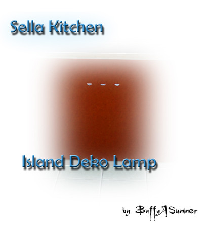 Sims 3 — BuffyASummer_Sella_Kitchen_IslandDekoLight by BuffSumm — created by BuffyASummer