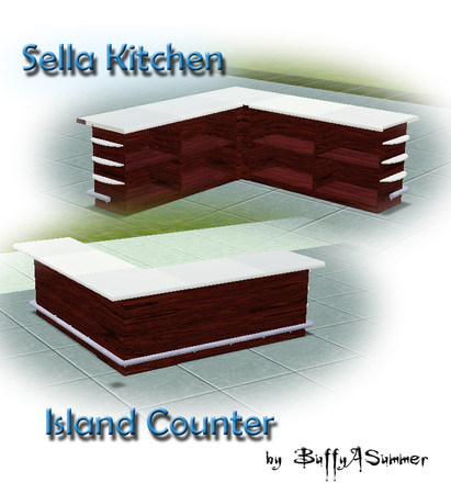 Sims 3 — BuffyASummer_Sella_Kitchen_Island by BuffSumm — created by BuffyASummer