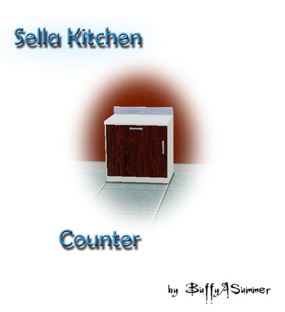 Sims 3 — BuffyASummer_Sella_Kitchen_Counter by BuffSumm — created by BuffyASummer