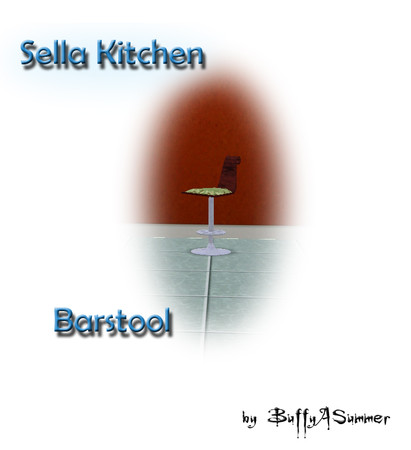 Sims 3 — BuffyASummer_Sella_Kitchen_Barstool by BuffSumm — created by BuffyASummer
