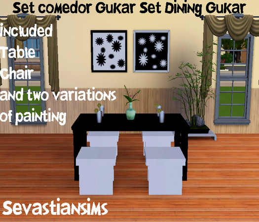 Sims 3 — Diningroom Gukar by SEVASTIAN — Beautiful diningroom set