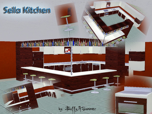 Sims 3 — Sella Kitchen by BuffSumm — The fourth part of the &amp;quot;Sella Series&amp;quot; The Kitchen :) Enjoy