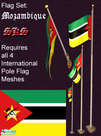 Sims 2 — Flag Set - Mozambique by 71robert13 — 