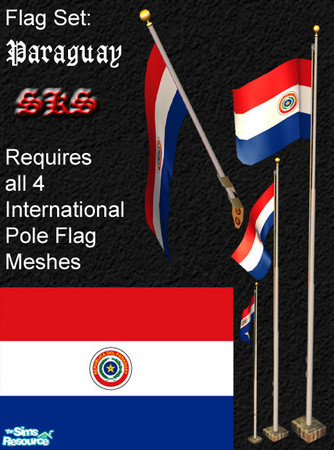 Sims 2 — Flag Set - Paraguay by 71robert13 — 