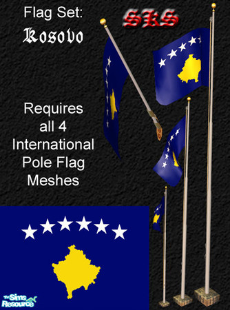 Sims 2 — Flag Set - Kosovo by 71robert13 — 