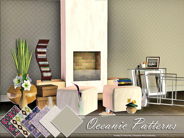 Sims 3 — Oceanic Pattern Set by brandontr — BrandonTR at TSR