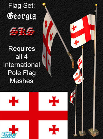Sims 2 — Flag Set - Georgia by 71robert13 — Set includes the flag of