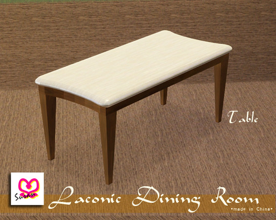 Sims 3 — Laconic Dining room Table By Susan by Susan372 — This is my first furniture.I hope you will like it.