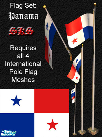 Sims 2 — Flag Set - Panama by 71robert13 — 