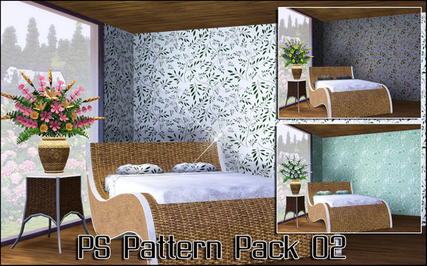Sims 3 — PS Pattern Pack 02 by TSR Archive — This set contains three patterns! I hope you like it,please enjoy:D