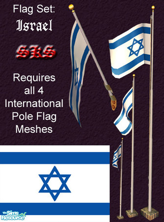 Sims 2 — Flag Set - Israel by 71robert13 — Set includes the flag of