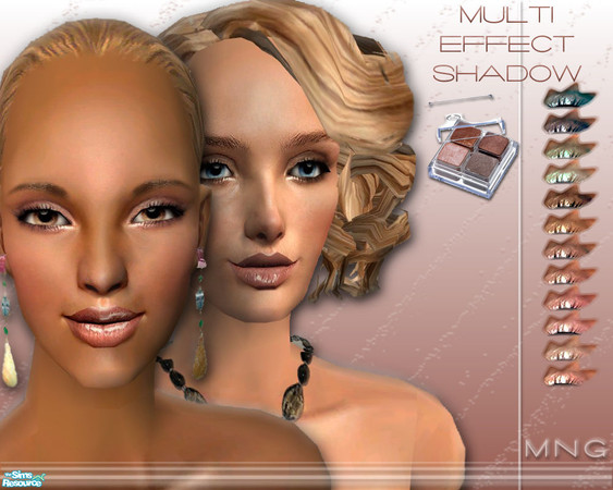Sims 2 — Multi Effect Eyeshadow Set by IcedMango — Naturally provides an intense and dramatic touch. Enhances the eyes