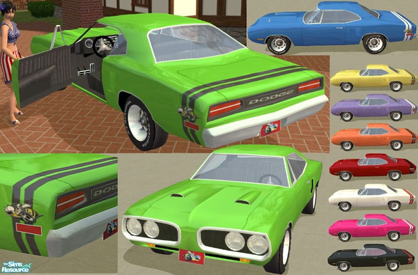 Sims 2 — Super Bee by Dr Pixel — The 1970 Dodge Super Bee was meant for two things - going fast and turning heads. It did