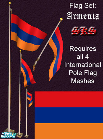 Sims 2 — Flag Set - Armenia by 71robert13 — Set includes the flag of