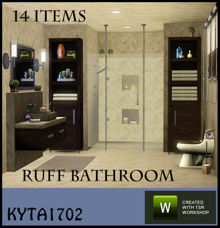 Sims 3 — Ruff bathroom by Kyta1702 — a small bathroom for relaxation.