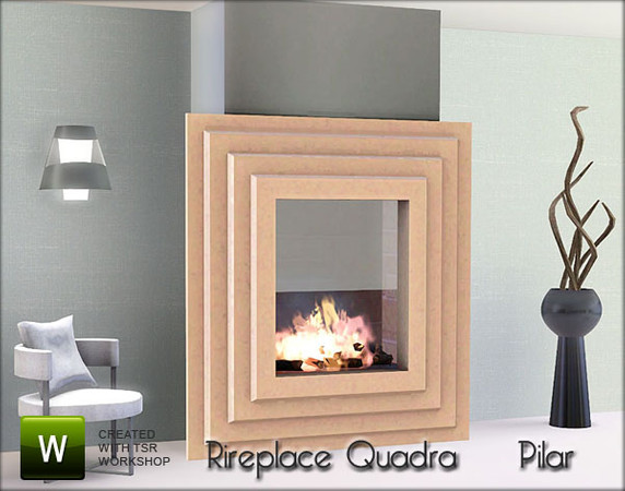 Sims 3 — FireplaceQuadra by Pilar — Creado por Pilar para los sims3