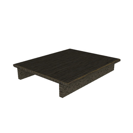 Sims 3 — Medieval Banquet Table (middle) by Cyclonesue — Make banquet tables of any length with the end and inner table