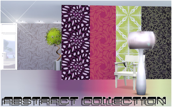 Sims 3 — Abstract Collection by TSR Archive — This set contains five new abstract patterns!