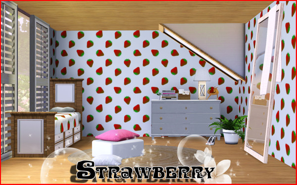 Sims 3 — Strawberry by TSR Archive — By Pralinesims -under Theme
