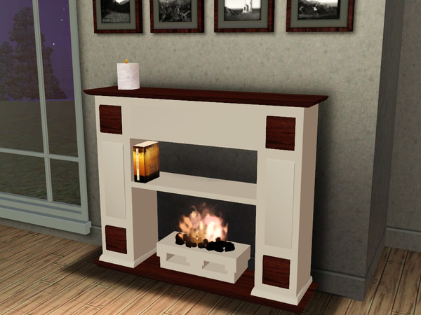 Sims 3 — Oldstyle Fireplace by CaliDea — Oldstyle Fireplace (with Slots)