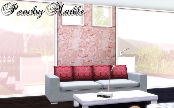 Sims 3 — Peachy Marble by TSR Archive — By Pralinesims -under Rock/Stone