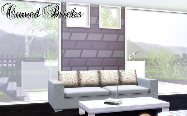 Sims 3 — Curved Bricks by TSR Archive — By Pralinesims -under Rock/Stone