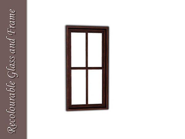 Sims 3 — Aiden Buildset Tall Window Closed 1x1 by Angela — Aiden Buildset Tall window Closed 1x1. Made by Angela@TSR