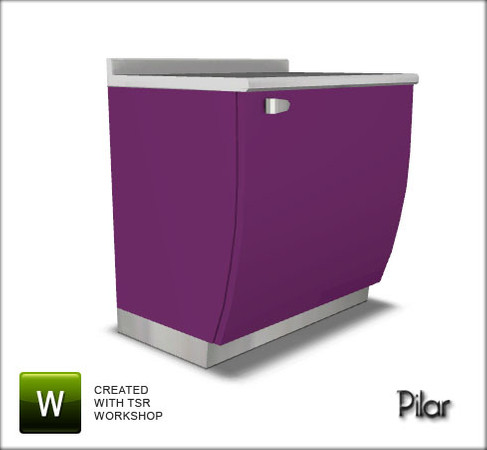 Sims 3 — KitchenFluxCounter1door by Pilar — Creado por Pilar para los sims3