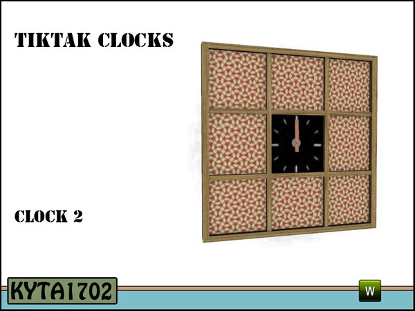 Sims 3 — TikTak clock2  by Kyta1702 — Mesh by Kyta1702 @ TSR - more creations @ http://simline-design.com/