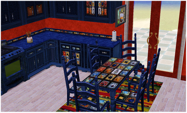 Sims 3 — PATCHWORK KITCHEN by abuk0 — HELLO WELCOME TO MY PATCHWORK KITCHEN YOU CAN RECOLOR IT BUT NOT THE TILES(SORRY