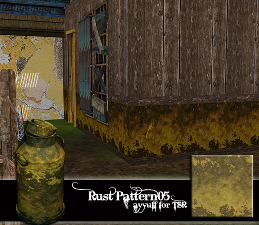 Sims 3 — Rust Pattern05 by ayyuff — 