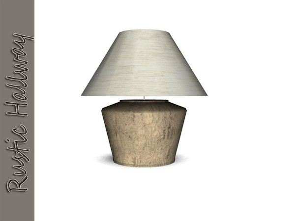 Sims 3 — Rustic Hallway Lamp by Angela — Rustic Hallway lamp. Made by Angela@TSR (2010) Please don't clone my meshes or