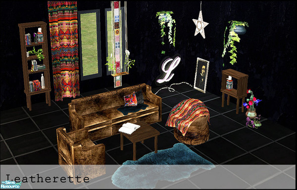 Sims 2 — Leatherette by steffor — dark and mystic